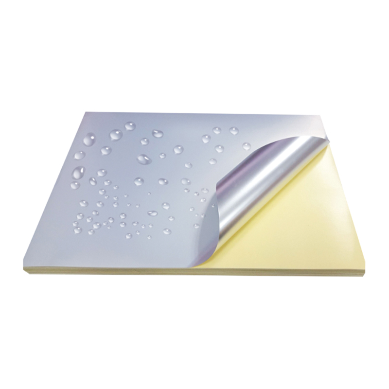 노란색 실리콘 라이너가 있는 50um 매트 실버 애완 동물 필름