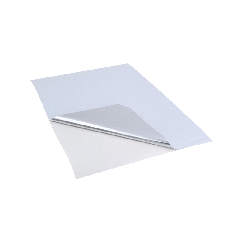 25um 밝은 흰색 알루미늄 처리 PET 필름 타이어 접착 종이 스티커 