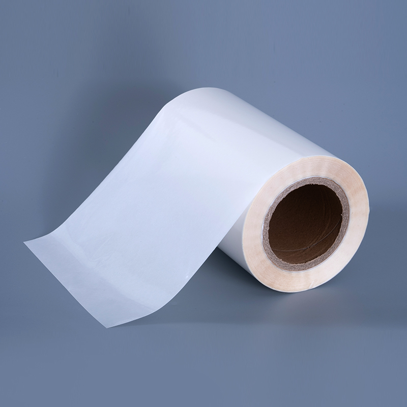 50mic 투명한 자체 접착 폴리에스테르 필름 비닐 스티커 인쇄 라벨 점보 롤