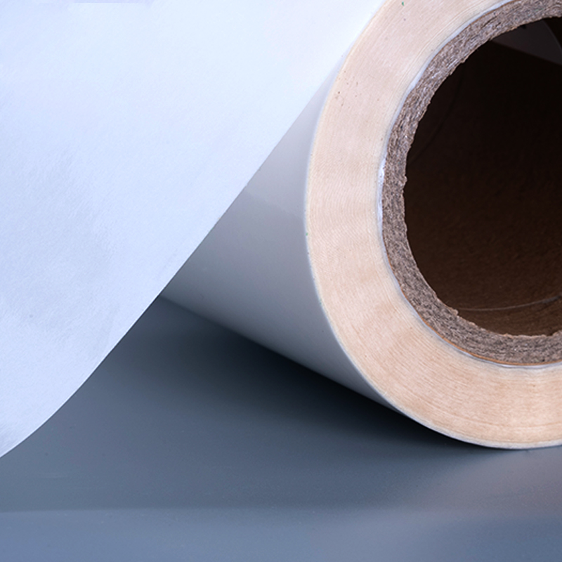 50mic 투명한 자체 접착 폴리에스테르 필름 비닐 스티커 인쇄 라벨 점보 롤