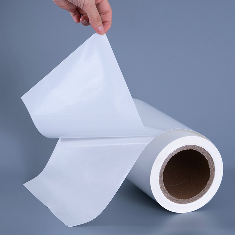 잉크젯 인쇄용 아크릴 접착제 점보 롤이 포함된 25mic 광택 PET 비닐 필름 라벨 재료