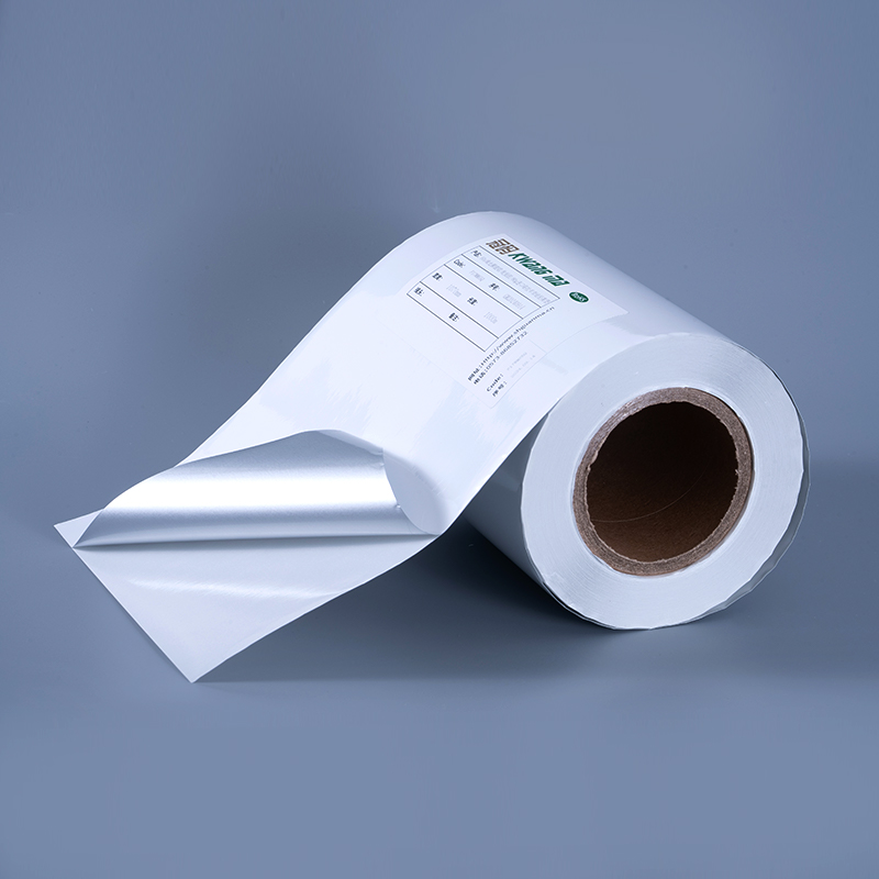 25mic 광택 있는 흰색 알루미늄 도금 폴리에스테르 필름 자체 접착 라벨(잉크젯 인쇄용 수성 아크릴 접착제 포함)