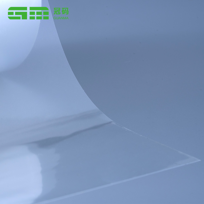 영구 접착제가 포함된 50mic 투명 자체 접착 PP 점보 롤